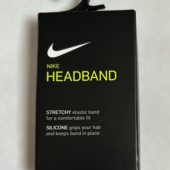 Nike Unisex Metallic Headband Black & Gold NEW - Picture 3 of 3